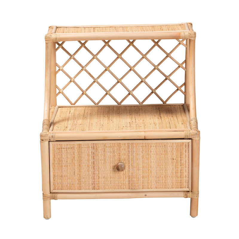 Bay Isle Home Wicker / Rattan Nightstand Wayfair